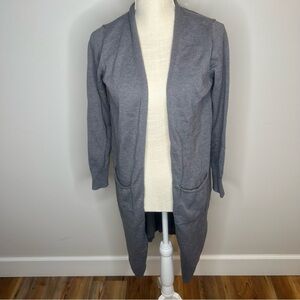 CENY Knee Length Shaw Collar Women's Open Cardigan Size Medium